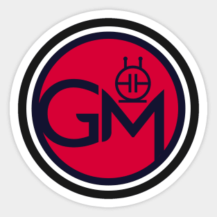 Growler Media Logo Round Color Sticker